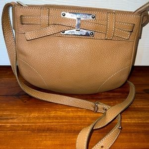 Rossi Caruso Women Crossbody Leather Tan Bag
